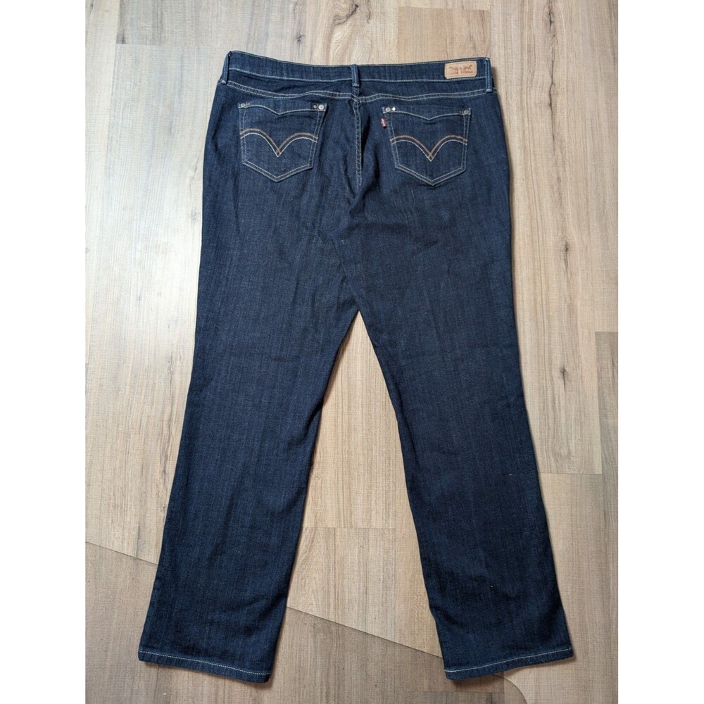 Levi's Women's Straight Leg Jeans in Dark Indigo Blue